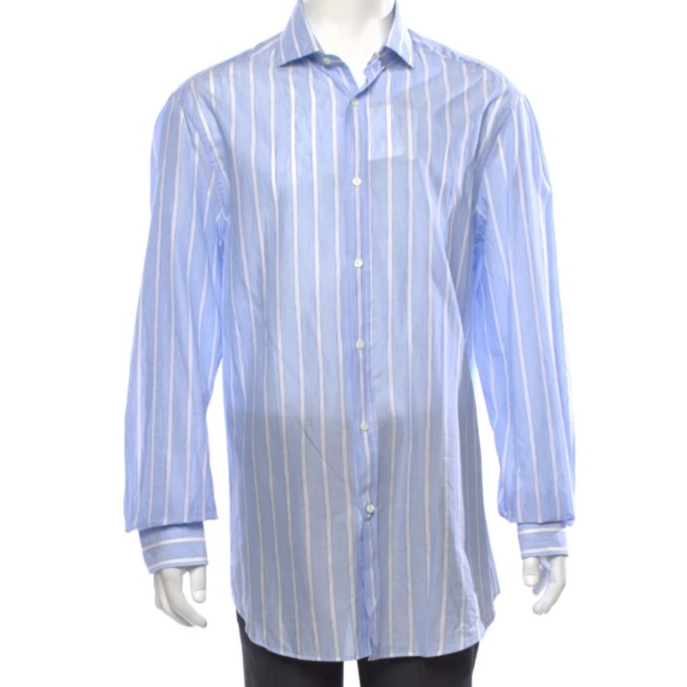 Brunello Cucinelli cotton linen blend button up